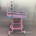 Lit de bébé en acier transparent pour hôpital